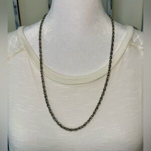 Vintage SARAH COVENTRY Silver-tone Twisted Rope Chain Necklace 12” #1401